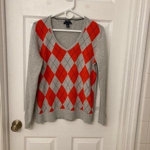 Tommy Hilfiger Argyle 100% Prima Cotton Sweater  NWOT Size XL